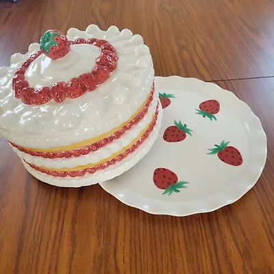 Vintage Strawberry Shortcake Cake Cover/Dome • $99.99