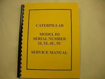 Caterpillar D2 Service Manual - NEW FREE SHIPPING • $33.79