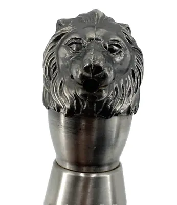 Vintage Pour Liquor Bottle Stopper Pourer Lion Head Barware Metal • $9.99