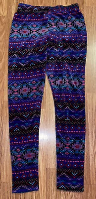 Juniors NO BOUNDARIES Aztec Print Leggings Size Medium (7-9) • $12.99