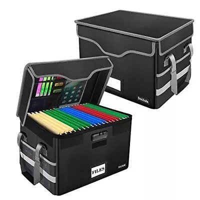 $59.95 • Buy DOCSAFE File Box Fireproof Document Box With Lock File Storage Organizer Box