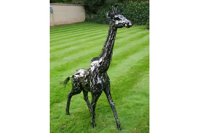 Metal Giraffe Garden Statue Large 152 Cm High Giraffe Garden Sculpture • £286.71