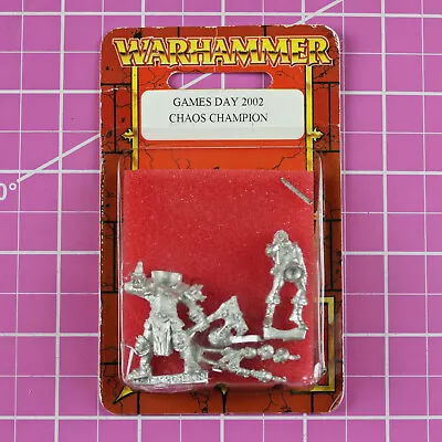 Warhammer Games Day 2002 Chaos Champion NIB Metal - Rare & OOP Citadel Gamesday • $39.95