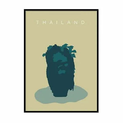 Thailand Poster James Bond Island Landmark Poster Minimalist  Retro Decor • £3.49
