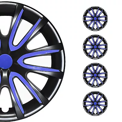 16  Wheel Covers Hubcaps For Acura MDX Black Dark Blue Gloss • $99.90