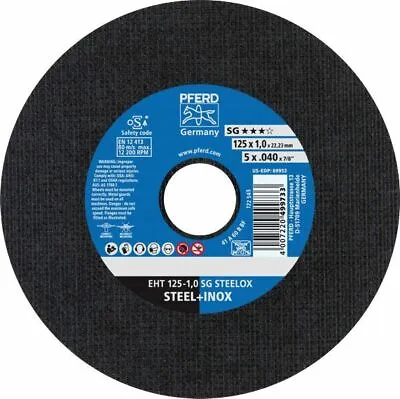 $23.50 • Buy PFERD 125mm X 1.0mm Inox Ultra Thin Cutting Wheel 5 Inch Ultra Thin Cutting Disc