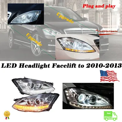 Fit 2007-2009 Mercedes Benz W221 S550 S-Class Facelift Xenon HID LED Headlights • $639.01