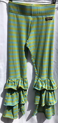 Matilda Jane Paint By Numbers Collection Lemongrass Benny Leggings Size 8 EUC • $29.95