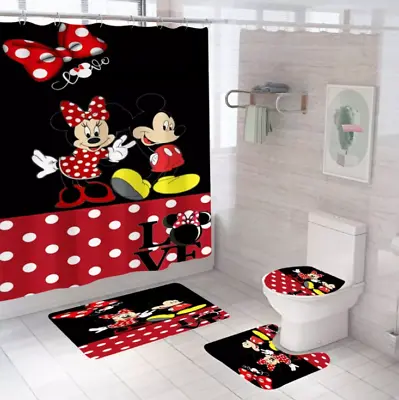 Model 5 Love Mickey Mouse Bathroom Sets Shower Curtain Sets. • $24.99