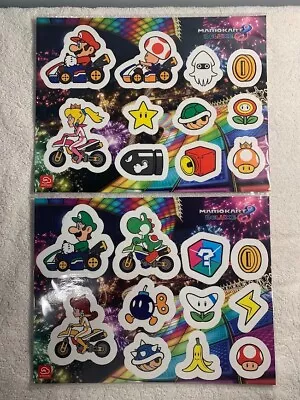 Mario Kart™ 8 Deluxe Vinyl Sticker Sheet No. 1 AND No. 2 My Nintendo Rewards New • $9.99