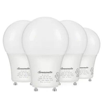 DEWENWILS 2 Prong Light Bulbs Dimmable GU24 LED Light Bulb 5000K Daylight 4Pack • $12.74