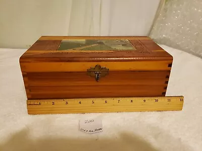 Vintage Lane Mini Cedar Chest Wood Box & Mirrored Unbranded Carved Wood Chest • $20