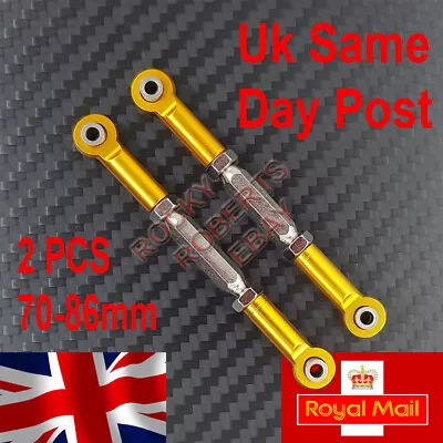 £7.39 • Buy Turnbuckle 70-86mm 2Pcs Steering Linkage Rod Arms M3 Hole With O-Ring Damper