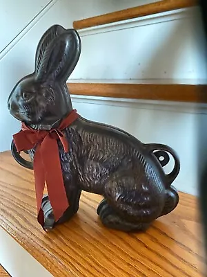VINTAGE Genuine Griswold Cast Iron Easter Bunny Rabbit Cake Mold LARGE • $195