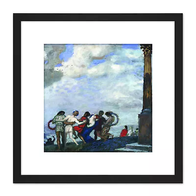 Von Stuck The Dance Painting Square Framed Wall Art 8X8 In • £17.49