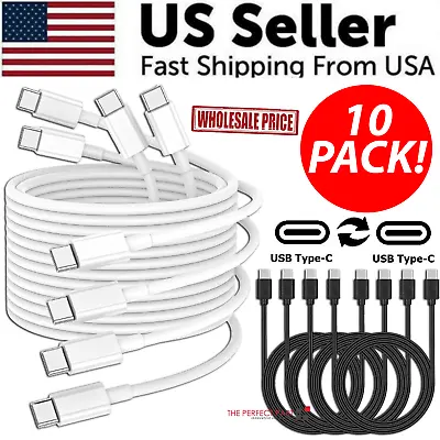 10 PACK For Samsung USB-C To USB-C Fast Charge Cable Charging Cord Type Charger • $12.89