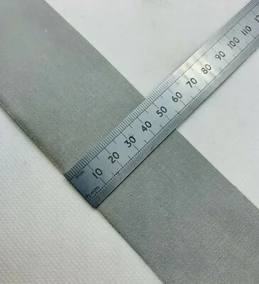 Grey ~ Fabric Cloth Book Binding Spine Repair Tape - 1 Metre X 5cm Width • £5.99