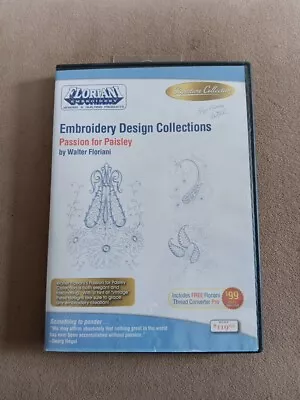 Floriani Embroidery Designs Passion For Paisley  Machine Software B4 • $10