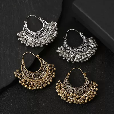 Retro Bohemian Tassel Indian Earrings Women Jewelry Gypsy Ladies Jhumka Earrings • $2.19