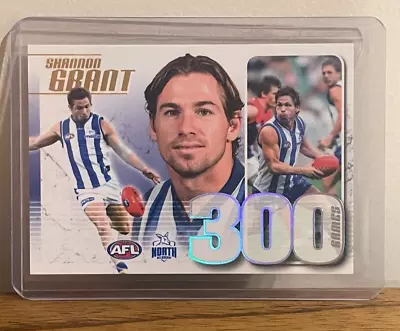$59.95 • Buy 2019 Afl Select North Melbourne 300 Games Case Card Shannon Grant Cc78 #069.