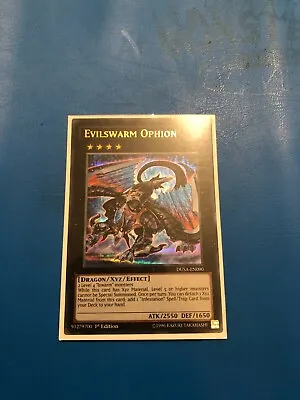 YUGIOH Ultra Rare Evilswarm Ophion DUSA-EN090 1st Edition • $3.66