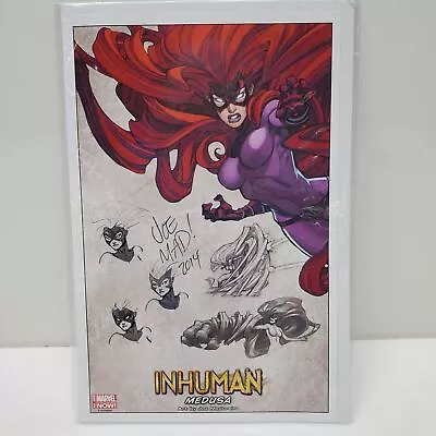 Marvel Inhuman Medusa Print Art Signed By Artist Joe Madureira No COA 2014 • $9.99