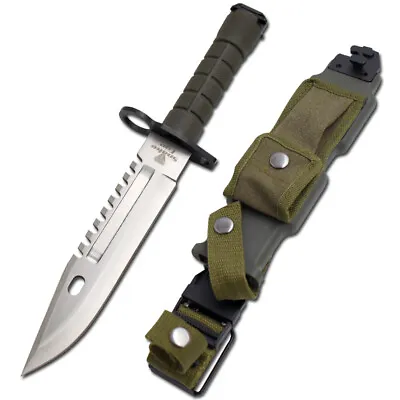 12  Bayonet US Military Tactical Survival Hunting Knife Fixed Blade • $41.99