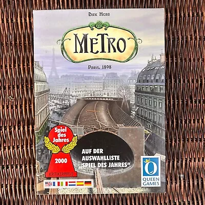 Metro Board Game Dirk Henn Paris 1898 - Queen Games - Complete • $17.99