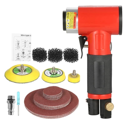 Sander With 1/2/3 Inch Sand Disks Random Orbital Pneumatic Sander E2G8 • $56.19