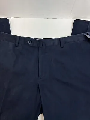 NEW NWT INCOTEX Slowear Slim Fit Pants Dark Blue Scoll Moleskin Size 38 $425 • $199.98