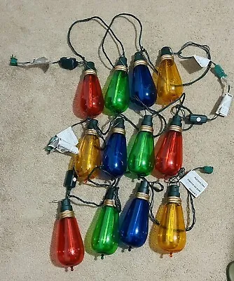 Gemmy Christmas Large Lights 9  String Of 4 Lanterns (3 Sets) • $200