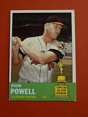 ⚾️ 1963 BOOG POWELL ROOKIE CUP Topps Bsseball #398 Boog Powell • $1.25