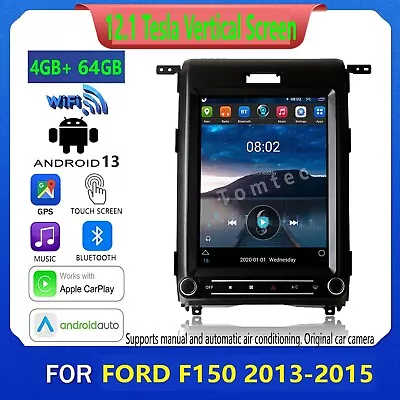 12.1  Tesla Car Play Radio Stereo GPS  Navi CD DVD For Ford F150 2013 2014 2015 • $399.99