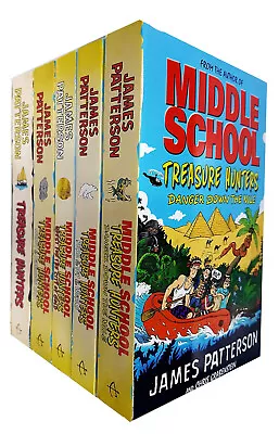 Middle School Treasure Hunters Series By James Patterson 5 Books Set -Paperback • $41.03