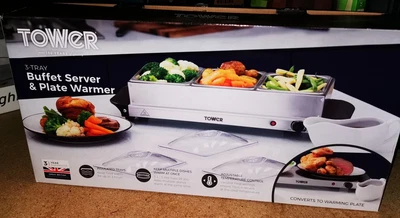 £19.99 • Buy Tower Buffet Server And Plate Warmer New And Boxed