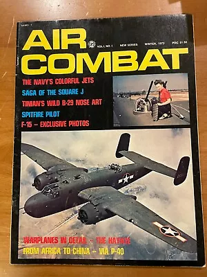 Air Combat Magazine Winte 1973 V 1 No 1 New Series Square J B 29 Nose Art F-15 • $10