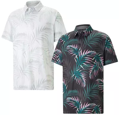 $93.44 • Buy Puma Men's CLOUDSPUN Palm Leaf Polo Golf Shirt 537453 - New 2023