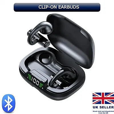 Bone Conduction Earphones Wireless Bluetooth Headphones Sport Waterproof Headset • £9.99