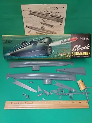 Vintage Lindberg Atomic Submarine Plastic Model Boat Kit The Nautilus #704 • $19.99