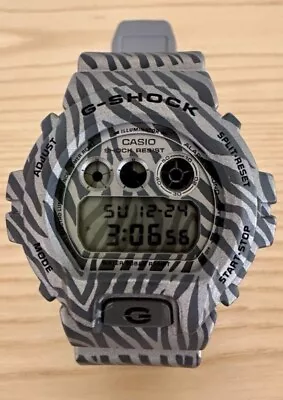 CASIO G-Shock 3230 DW6900ZB Quartz Zebra Gray Camouflage Men's Watch From Japan • $95