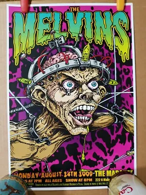 Melvins Concert Poster 13x19  Signed 2009 Tulsa • $25