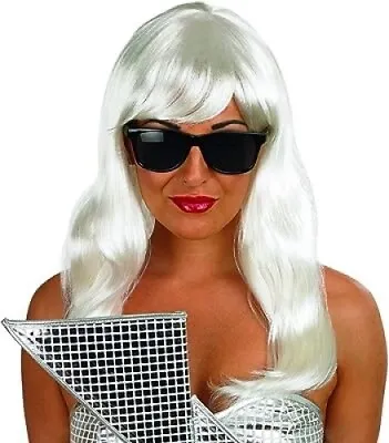 Blonde Pop Diva Wig With Glasses • £8.95