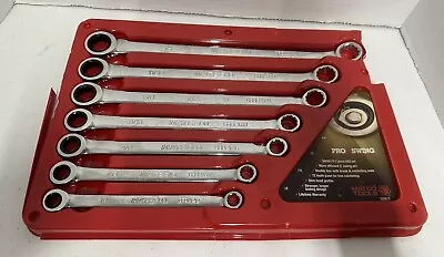 NOS Matco USA 7pc SAE Ratcheting Double Box End Wrench Set SGRBL7T Pro Swing • $299.99