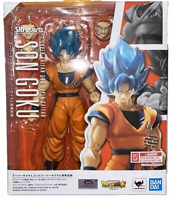 Bandai S.H.Figuarts Dragon Ball Super Saiyan God Son Goku SSGSS Action Figure • $44