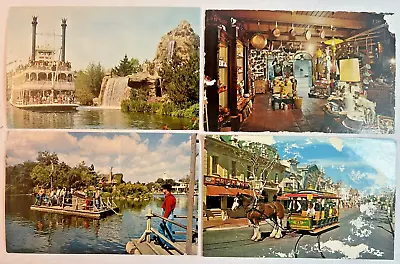 Vintage Postcard DISNEY   MARK TWAIN   BOAT TOM SAWYER'S ISLAND MAIN STREET • $5.99