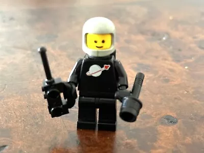 LEGO Minifig Minifigure VINTAGE Space Astronaut Black Classic Super RARE • $75.90