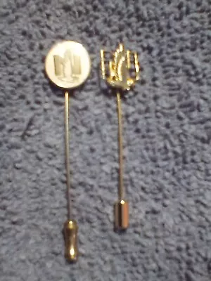 Vintage Nationwide  Insurance Company Stick Pin Gold Tone?  Lot Of 2 • $9.99