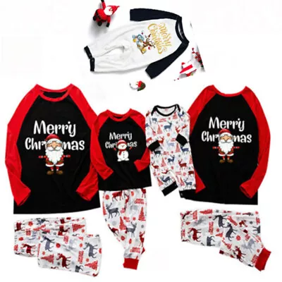 Christmas Family Matching Pyjamas Adults Kids Nightwear Pajamas PJs Sets • £11.99