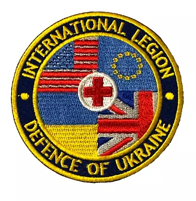 Ukrainian Patch Army International Legion Medic Team Hook Badge Ukraine War • $6.50