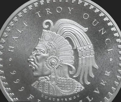 1/2 Oz Golden State Mint Aztec Calendar .999 Silver Round Mayan • $19.99